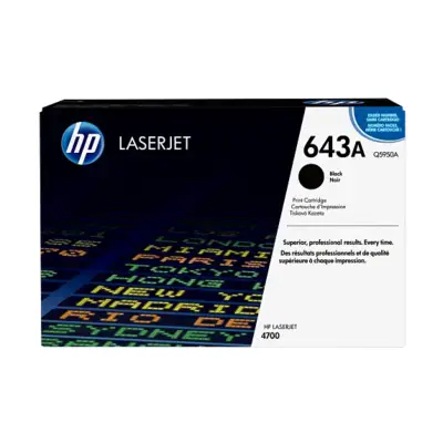 HP 643A Black Original LaserJet Toner Cartridge