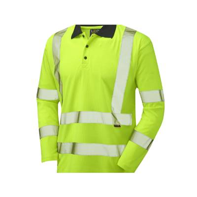 Leo Workwear SWIMBRIDGE – ISO 20471 Class 3 Comfort Sleeved Polo Shirt P05-Y