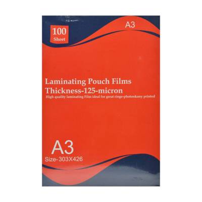 Maxi A3 Laminating Pouch Film, 125 Micron,216 X 303Mm,Mx-426X303,100/Pack