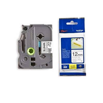 Brother Tze-231 Laminated Label Tape, 12Mm, Black On White