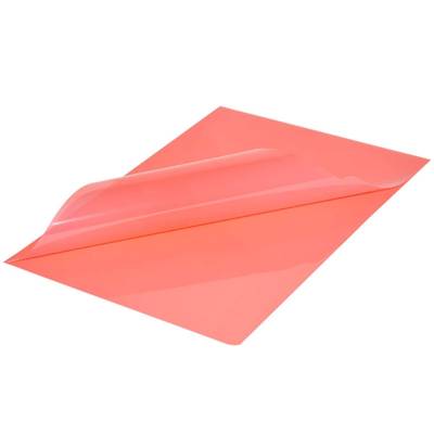 Durable 2339-03 L-Shaped Transparent File Folder, A4 Size, 50 Pieces, Red