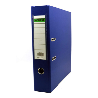 Modest Box File ,3 Inch, F/S Broad Fixed Mechanism, Blue,Ms610