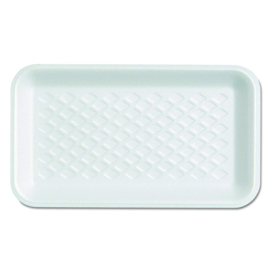 500- Piece (3M) Foam Rectangular Trays Set White 220X132X17Millimeter
