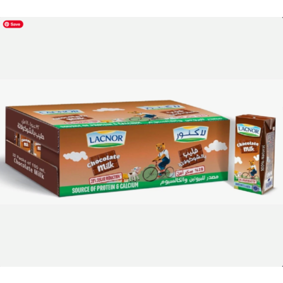 Lacnor Chocolate Milk 32x180ml
