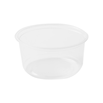 Deli Container With Lid Flat Round 12Oz - Pet 500 Pieces