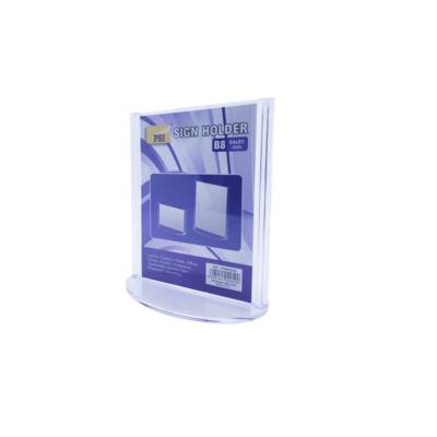 Psi Desk Sign Holder Clear,Vertical, 64 X 91Mm(B8)