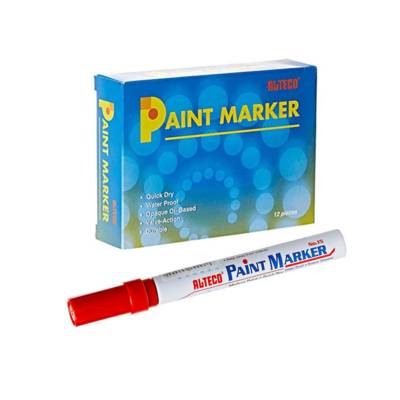 Alteco No-15 Paint Marker, Red,12/Pack