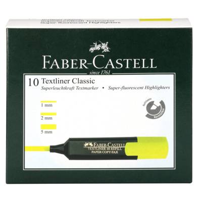 Highlighter - Yellow - 1x10s - Faber Castell