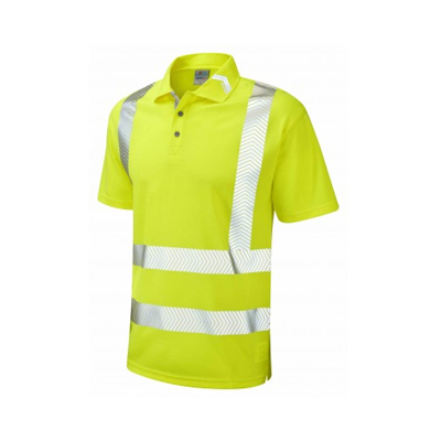 Leo Workwear BROADSANDS – ISO 20471 Class 2 Coolviz Ultra Polo Shirt P09-Y