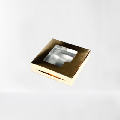 Sweet Box Aluminium Golden 15X15 Cm 250 Pieces