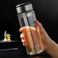 DOUBLE WALL GLASS INSULATION BOTTLE