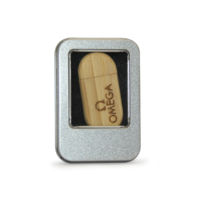 APH-01 WOODEN PEN STAND CARD HOLDER WITH CLOCK