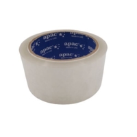 APAC Packing Tape Solvent Based Clear 55μ x 50 Yards x 48mm 36 Rolls Per Ctn