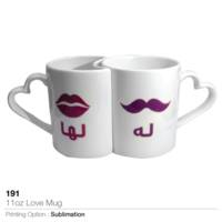 Mugs in Heart Shape Handle
