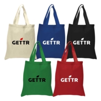 Green Colour Cotton Shopping Bags
