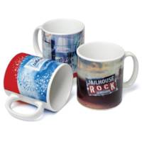 CERAMIC WHITE COFFEE MUG & MAGIC MUG