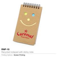 Recycled Notepad with Sticky Notes