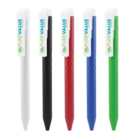 Prism Design Plastic Pens - Green