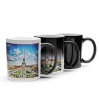CERAMIC WHITE COFFEE MUG & MAGIC MUG