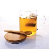 Mugs with Bamboo Lid and Spoon