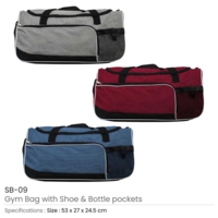 Grey Colour Gym Bags
