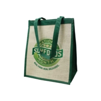 Blue Colour Jute Shopping Bags