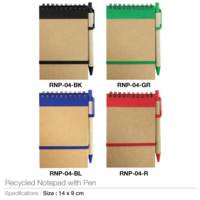 Recycled Notepads with Pen