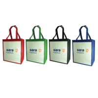Blue Colour Jute Shopping Bags