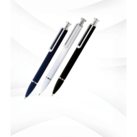 Push ButtomAluminum Pens  white / blue / black