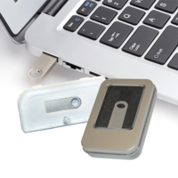 ROUND CARD FLIP USB FLASH DRIVES