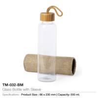 Glass Bottle with Sleeve