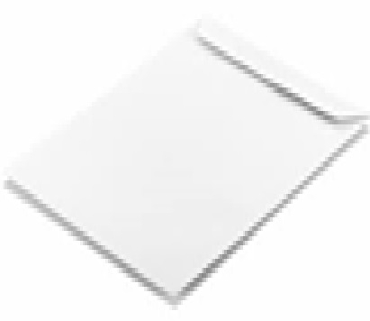 PAPER POUCH  - Plain White Envelopes - With Window